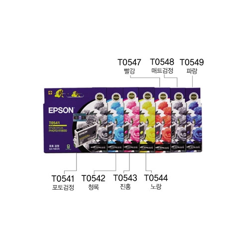 엡손 정품잉크 T054170/포토검정