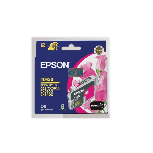 엡손 정품잉크 T042370/빨강