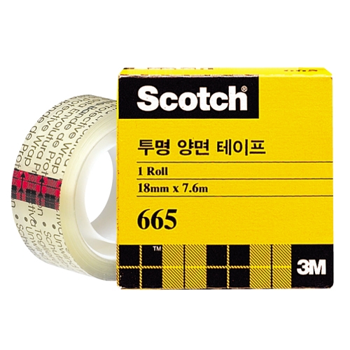 투명 양면 테이프 리필 665 12mm 12mm * 6.35m