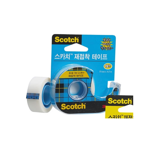 스카치 재접착 테이프 cat.224 19mm * 16.5m