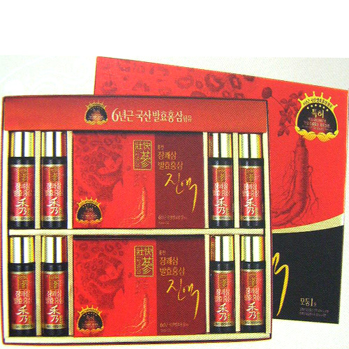 장쾌삼 발효홍삼 진액 모둠1호 (진액50ml*10포,홍삼 수 50ml*8병)