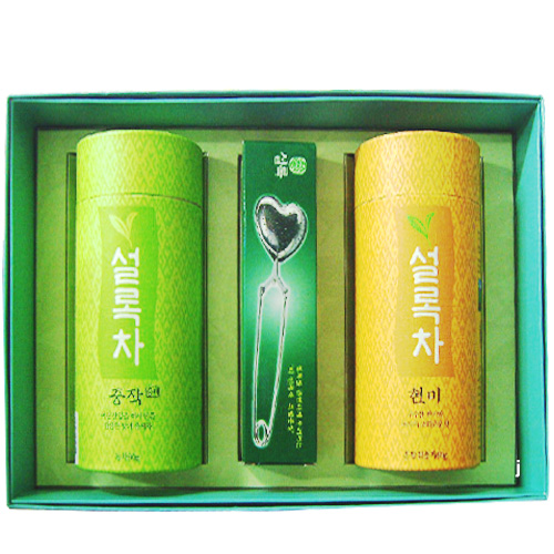 Y-16/ 증제+현미+인퓨저 녹차세트