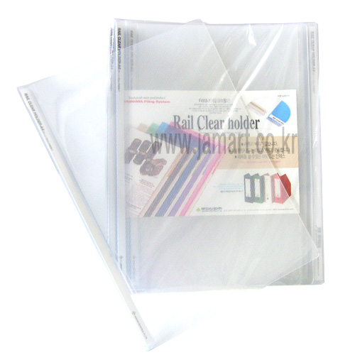 문화 레일크리어 쫄대홀더(투명) F490B-7
