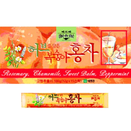 허브복숭아홍차