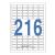 [폼텍] 분류표기용라벨(216칸) 20매 LQ-3216 