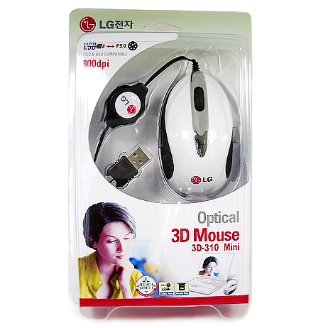 [3D-310]화이트-콤보/LG 고감도3D 옵티컬 광마우스
