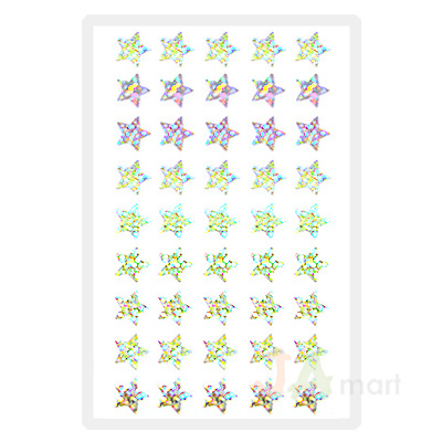 예현6005(홀로그램 은색-별/4매)-라벨견출지