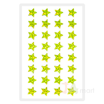 예현6004(홀로그램 금색-별/4매)-라벨견출지