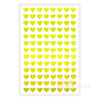 예현6003(홀로그램 금색-하트/4매)-라벨견출지