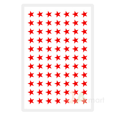 예현3055(적색-별/8매)-라벨견출지