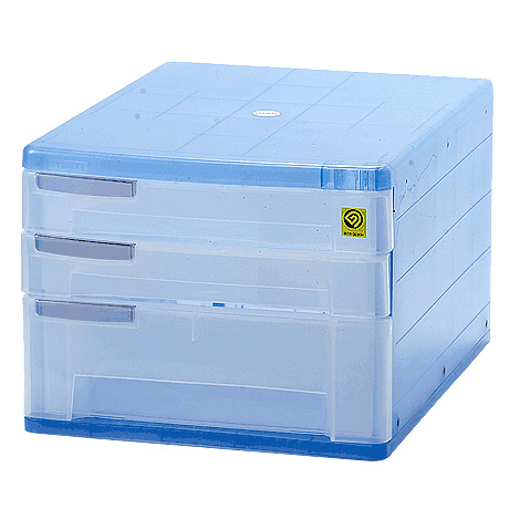 [시스맥스] 클리어캐비넷3단-13003