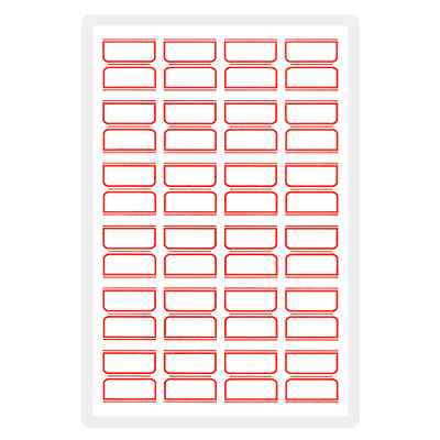 1001(적색/3매)-일반견출지