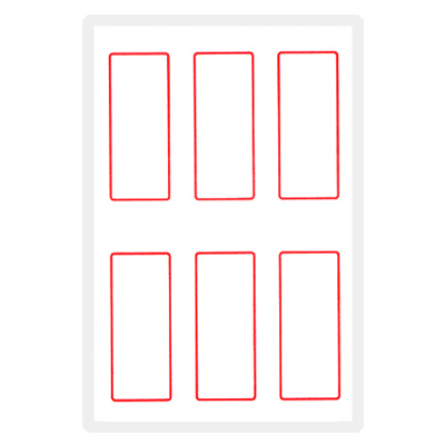 예현2019(적색/3매)-일반견출지