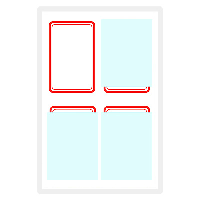 4006(적색/2매)-보호견출지