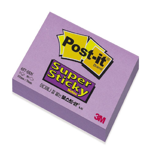 [3M] 슈퍼포스트잇 654-SN 76*76 (보라)
