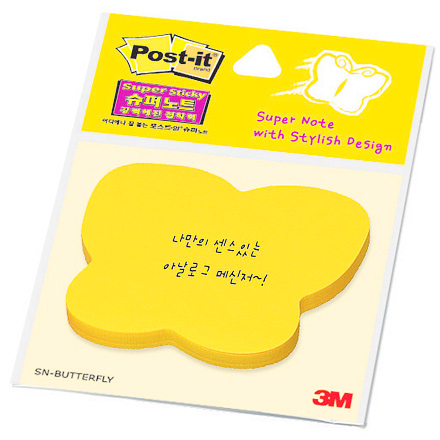 [3M] 포스트잇 슈퍼노트 나비모양/SN-BUTTERFLY