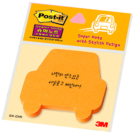 포스트잇 슈퍼노트 자동차모양/SN-CAR