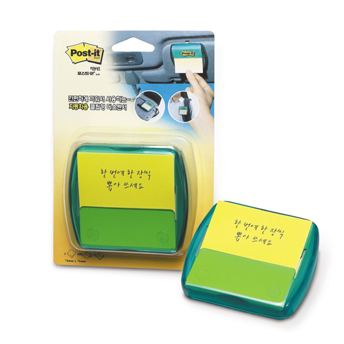 [3M] 팝업 포스트잇 자동차용 클립형 디스펜서/CT-32 