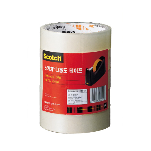3M 스카치다용도테이프 (24mm×20M,5개입,3인치) #2405