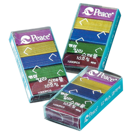 평화 칼라스테플러침(10호침) NO.10(칼라) 