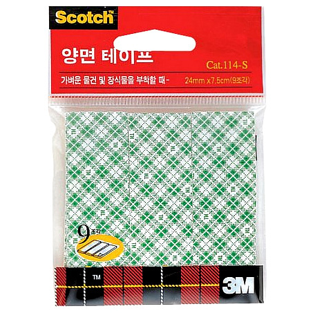 스카치양면테이프(cat.114-S/9조각)24mmx7.5cm