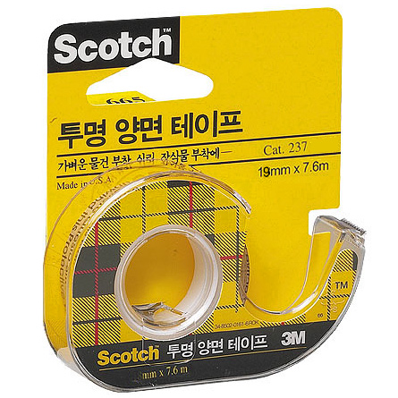 스카치투명양면테이프 #237(19mmx7.6M)