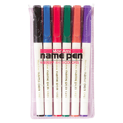 DB-1 [모나미] 네임펜 6색세트