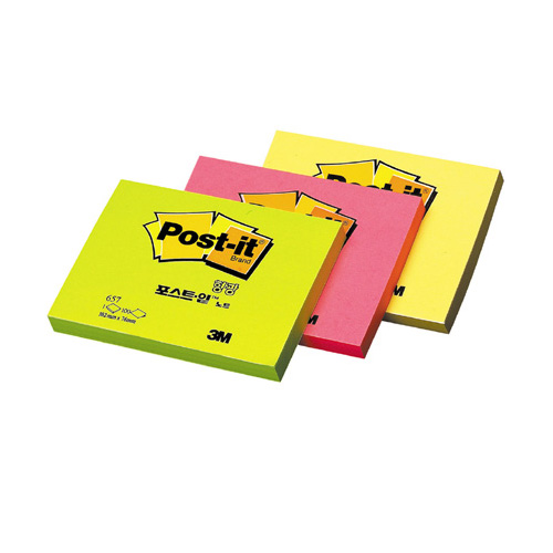 3M  포스트잇 형광 657