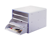 [시스맥스] 럭스 오픈형서류함4단-13105