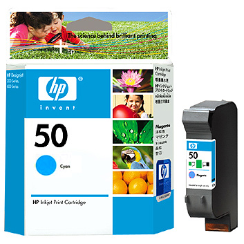 HP 정품잉크 51650CA(50)/파랑(단종)