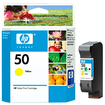 HP 정품잉크 51650YA(50)/노랑(단종)