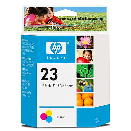 HP 정품잉크 C1823DA(23)/칼라(단종)