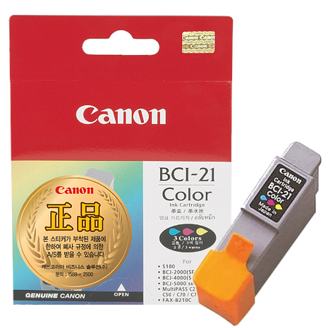 [캐논]정품잉크 BCI-21C/칼라