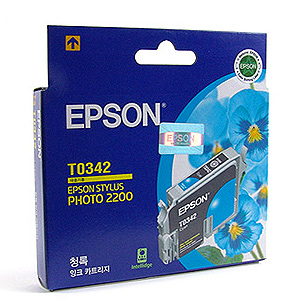 엡손 정품잉크 T034270/파랑