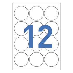 [폼텍] 원라벨(12칸/63mm) 100매 LS-3640