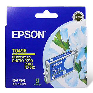 엡손 정품잉크 T049570/밝은파랑
