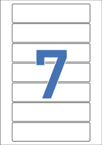 [폼텍] 화일인덱스용라벨(7칸) 20매 LQ-3625 