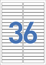 [폼텍] 화일인덱스용라벨(36칸) 100매 LS-3621