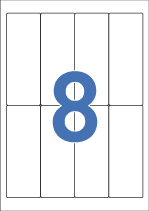 [폼텍] 화일인덱스용라벨(8칸) 100매 LS-3627