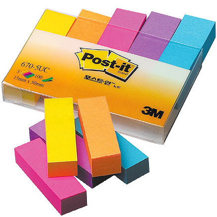 [포스트잇] 형광 670-5UC(15x50)