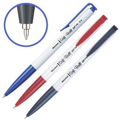 [모나미] 소프트 볼펜 0.38mm (1타=12개입)