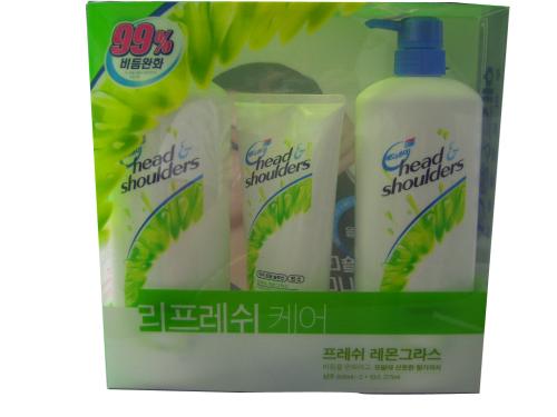 헤드&숄더 프레쉬 레몬그라스 기획세트(샴푸850ml*2+린스375ml)
