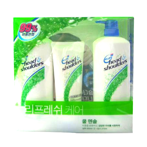 해드&숄더 쿨멘솔 기획세트(샴푸850ml*2+린스375ml)