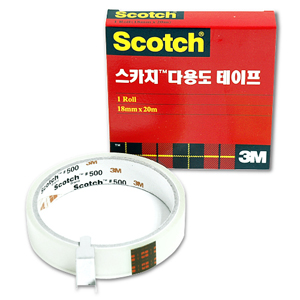 3M 스카치다용도테이프 리필(18mm*20M,3인치) #500 컷터기용