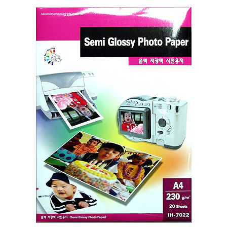 [폼텍] 저광택 사진용지 A4(235g*20매) IH-7022