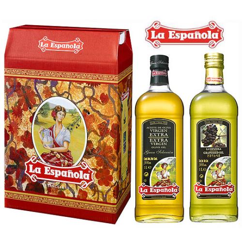 [에스파뇰라]선물세트3호(1L-2P/올리브.포도씨유)