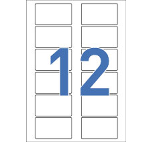 [폼텍] 비디오테이프용 전면라벨(12칸/76*44.4mm) 20매 LQ-3910F