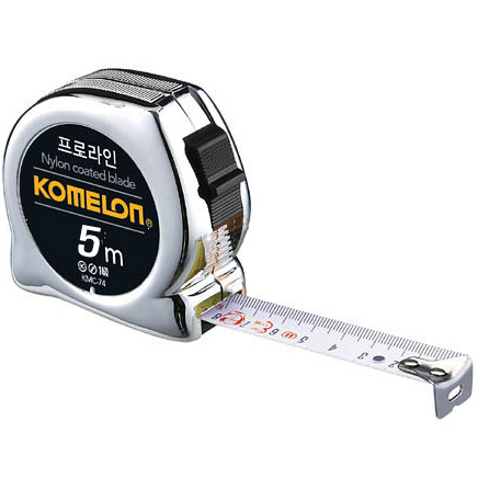 [코메론]프로라인 크롬 줄자 (KMC-74) 5M