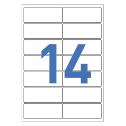 [폼텍] 레이저 광택라벨(14칸) 20매 LA-3108 