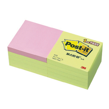 [3M] 포스트잇 654(9+1)  76x76